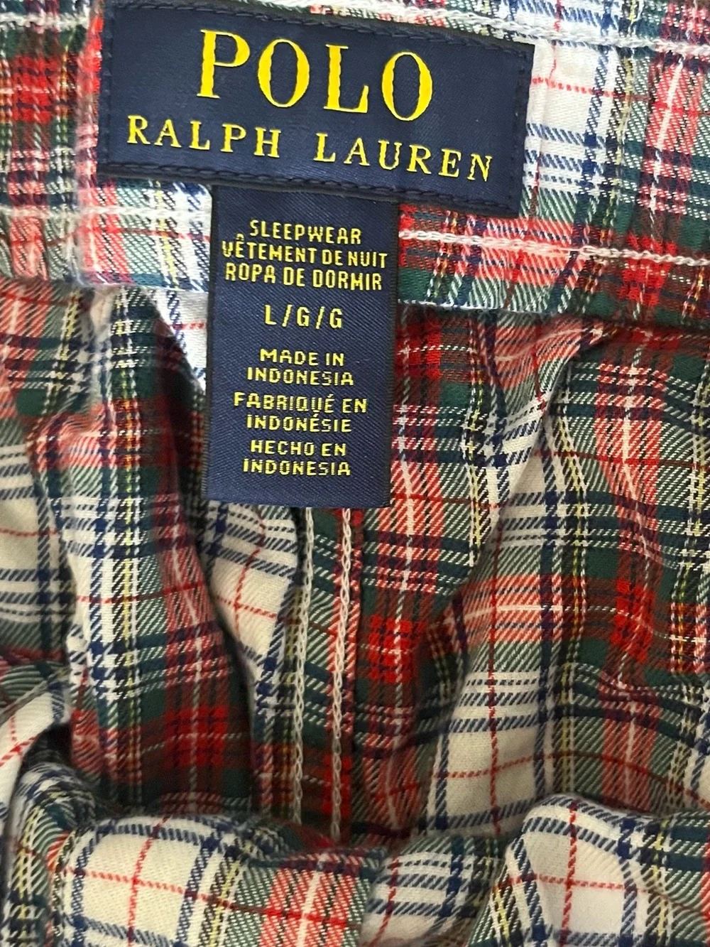 Polo by Ralph Lauren Red Green Plaid Button-Up Shirt